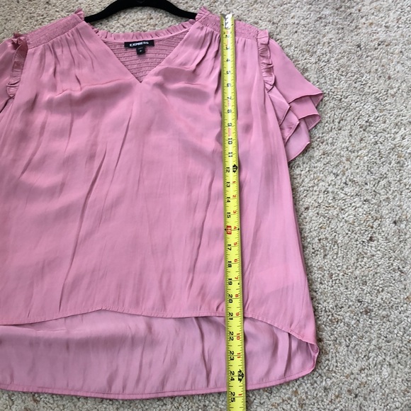 NWOT Express Mauve Satin Top - Picture 8 of 10